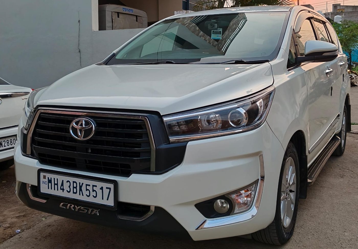 Toyota Innova Crysta used for chauffeur-driven rentals