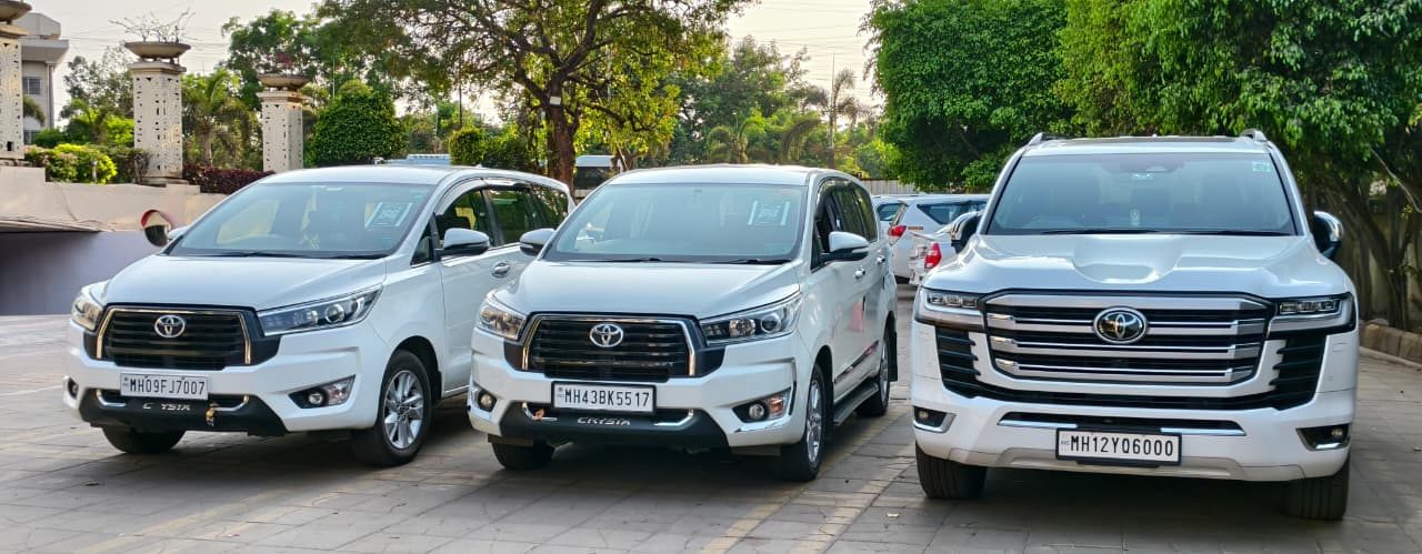 Parshwanath Car Rental fleet vehicles used for corporate rentals